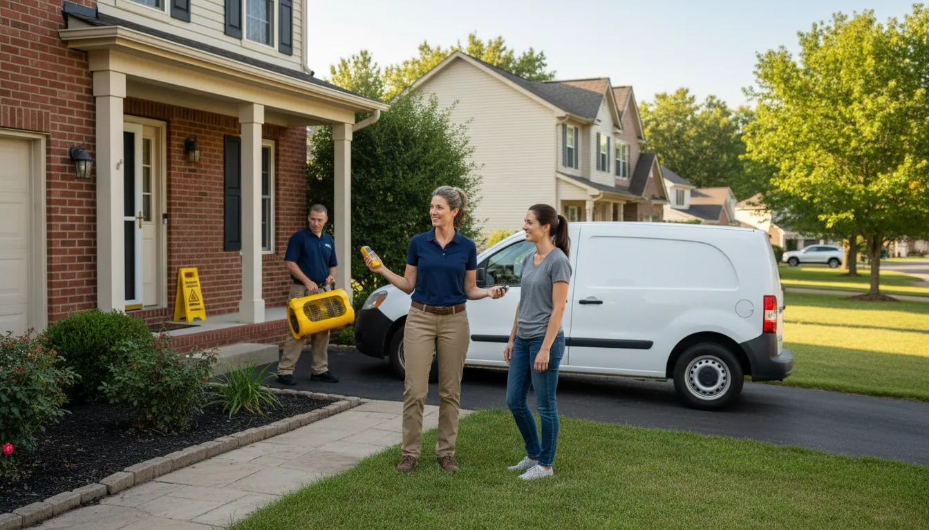 Water restoration image for Water Damage & Restoration Services in Ansonia, OH